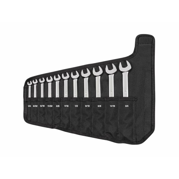 Tekton Combination Wrench Set with Pouch, 11-Piece (1/4-3/4 in.) WCB94101